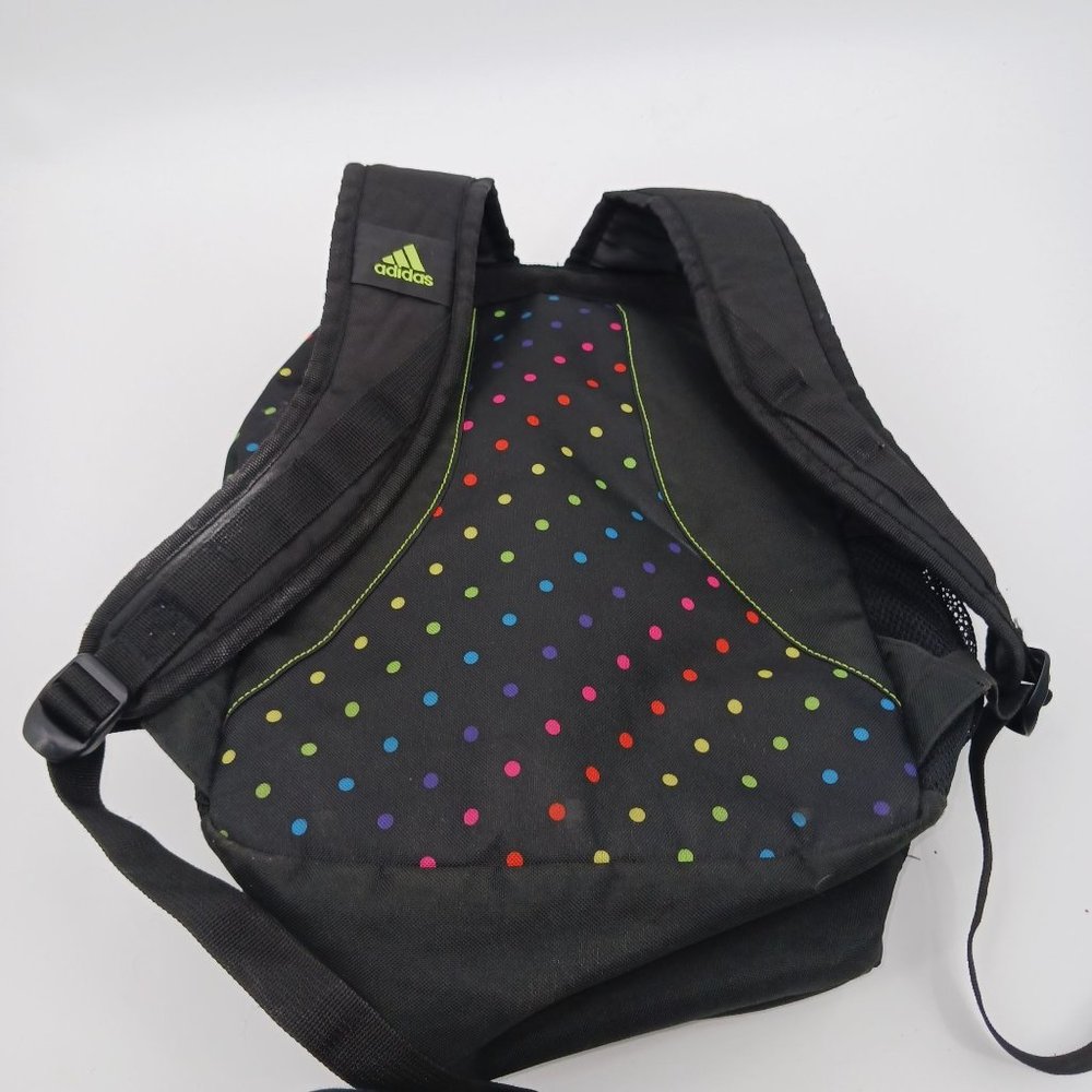 ADIDAS BLACK COLORFUL POLKA DOT BACKPACK - Picture 15 of 16